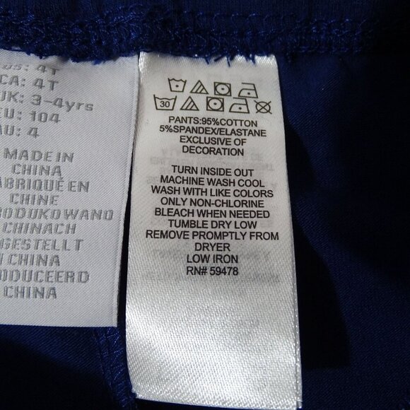 Tahari 2 Piece Red Plaid Flannel Dress with Blue Leggings Set Girls Size 4T NEW - Picture 7 of 8